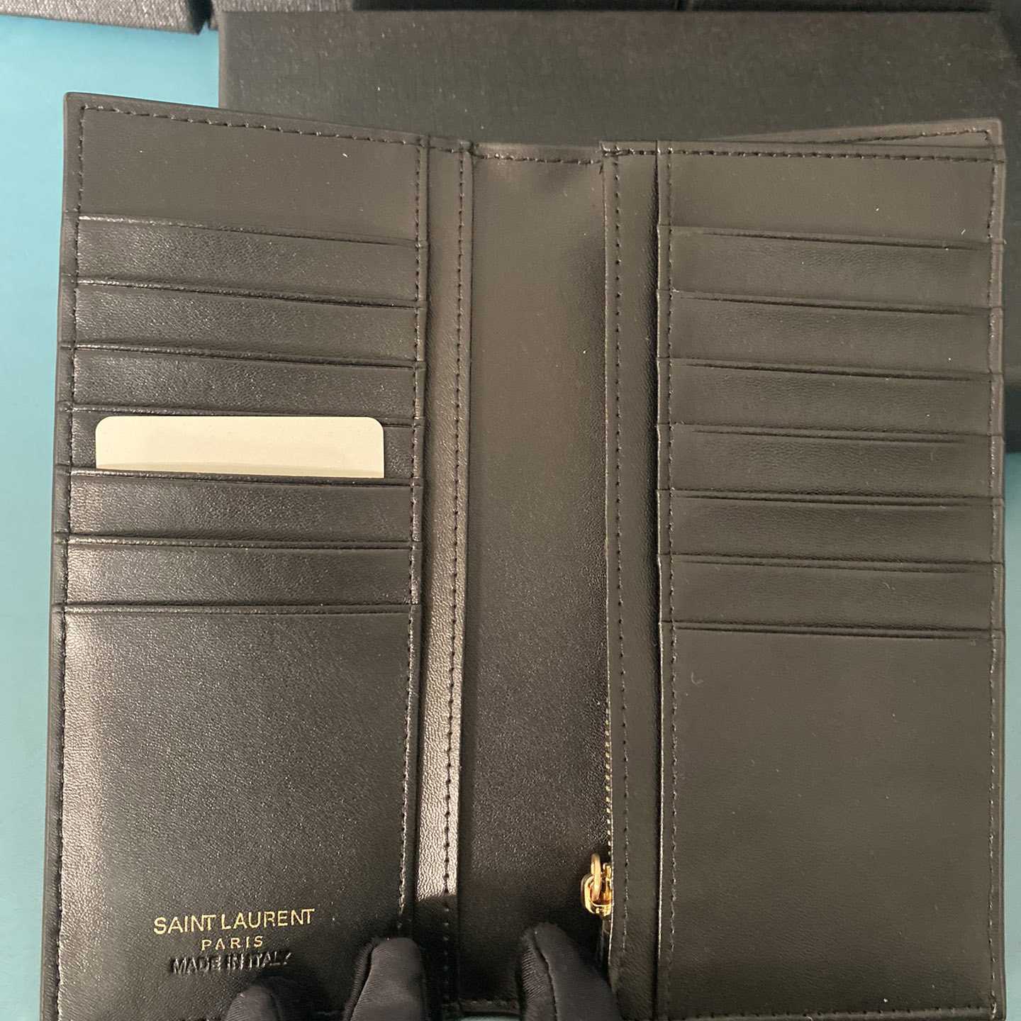 Saint Laurent Monogram Embossed Pouch  (18-12-2.5cm) - DopestKickz