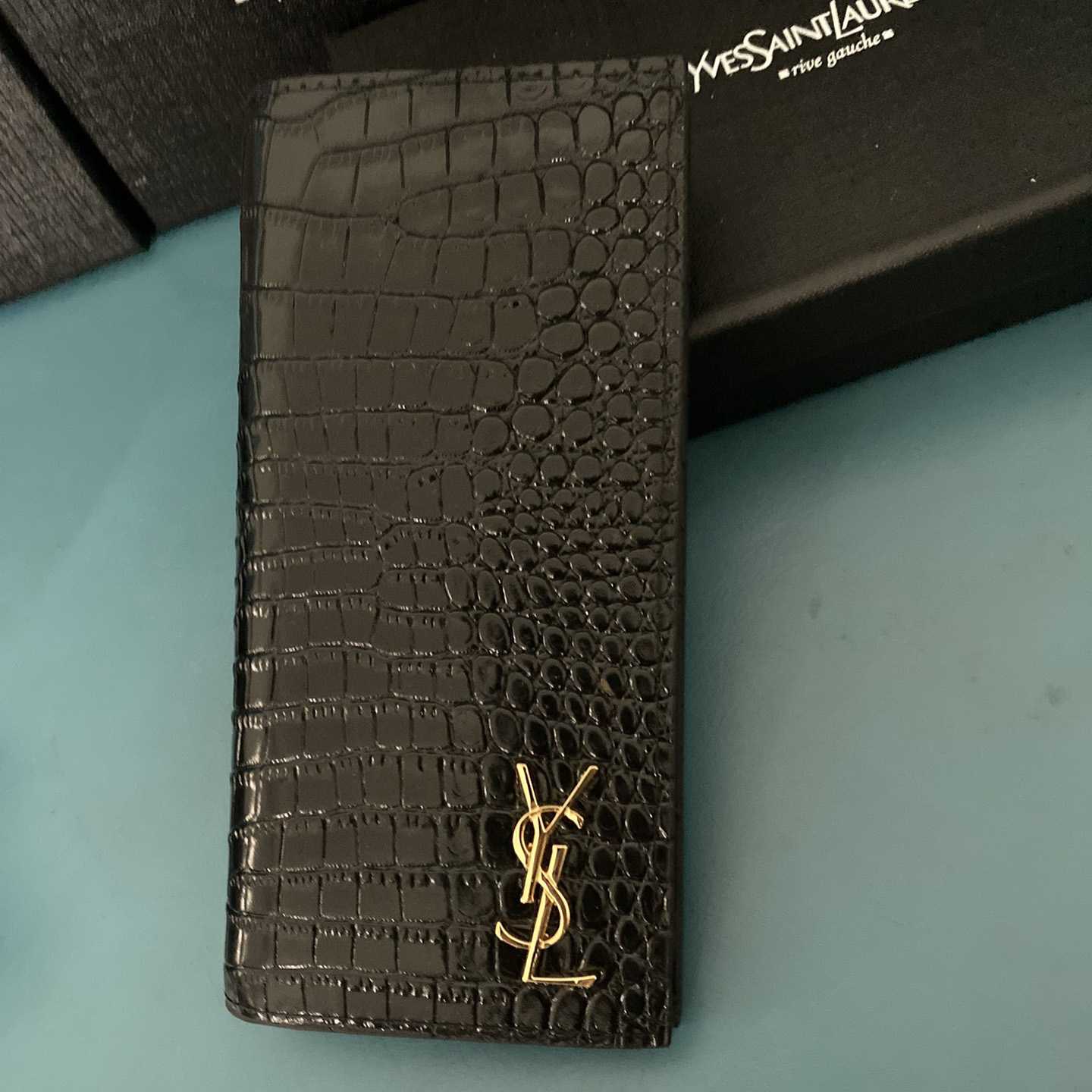 Saint Laurent Monogram Embossed Pouch  (18-12-2.5cm) - DopestKickz