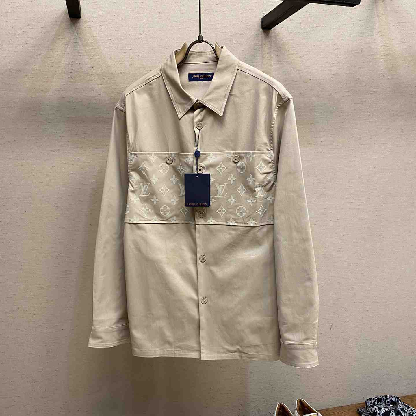 Louis Vuitton Flocked Casual Cotton Overshirt - DopestKickz