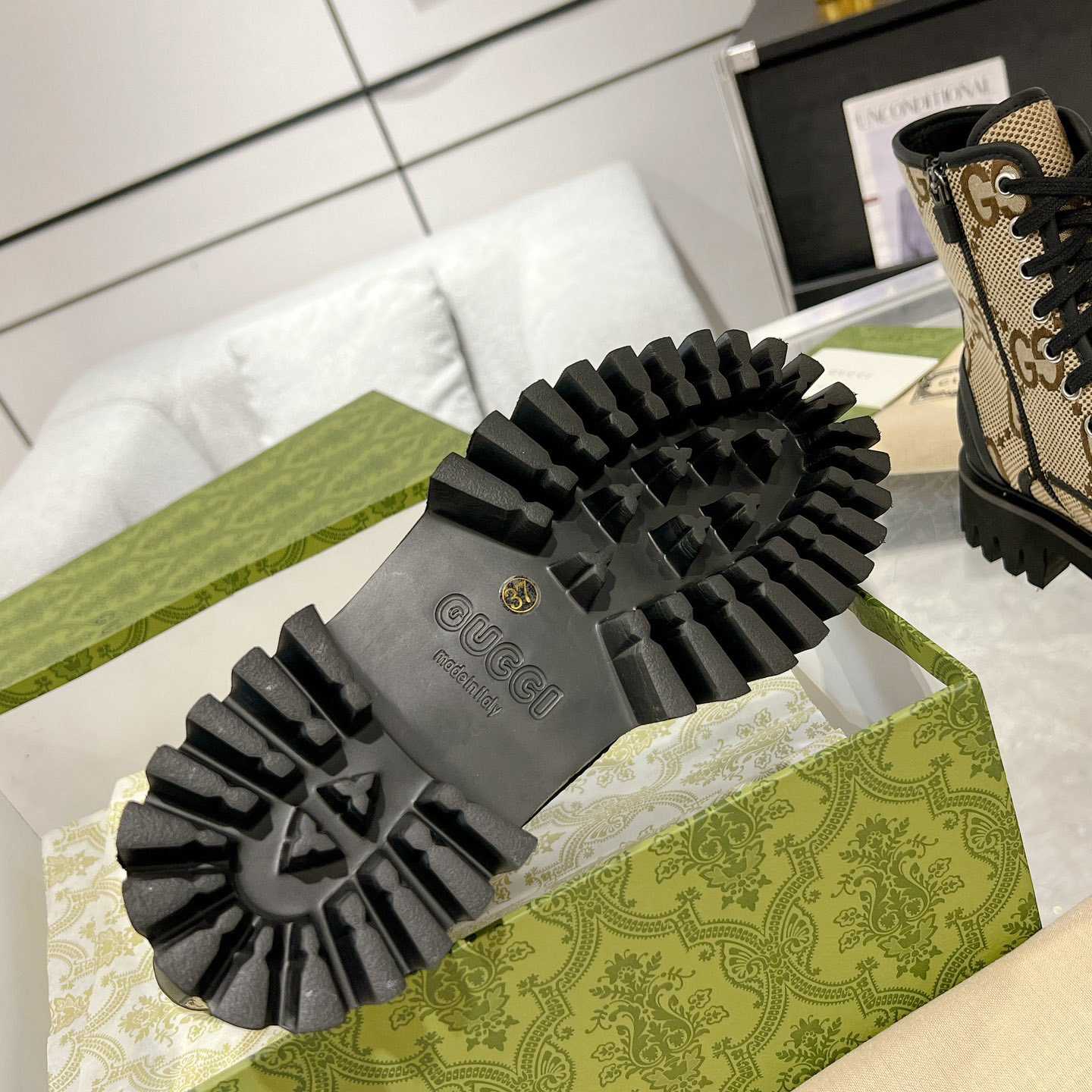 Gucci Original GG Canvas Boots  - DopestKickz