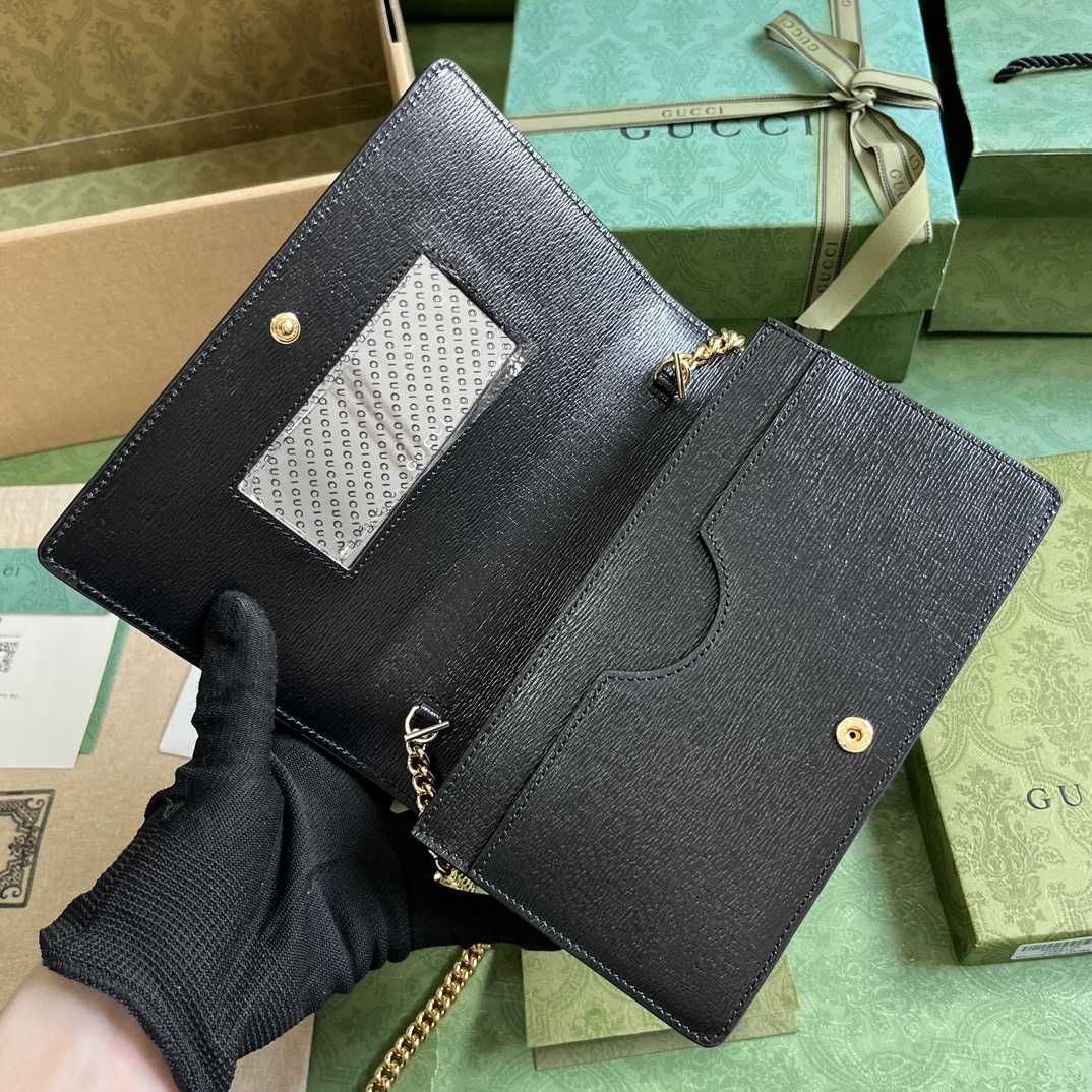 Gucci Chain Wallet With Gucci Script (12.5x 20x 4cm) - DopestKickz