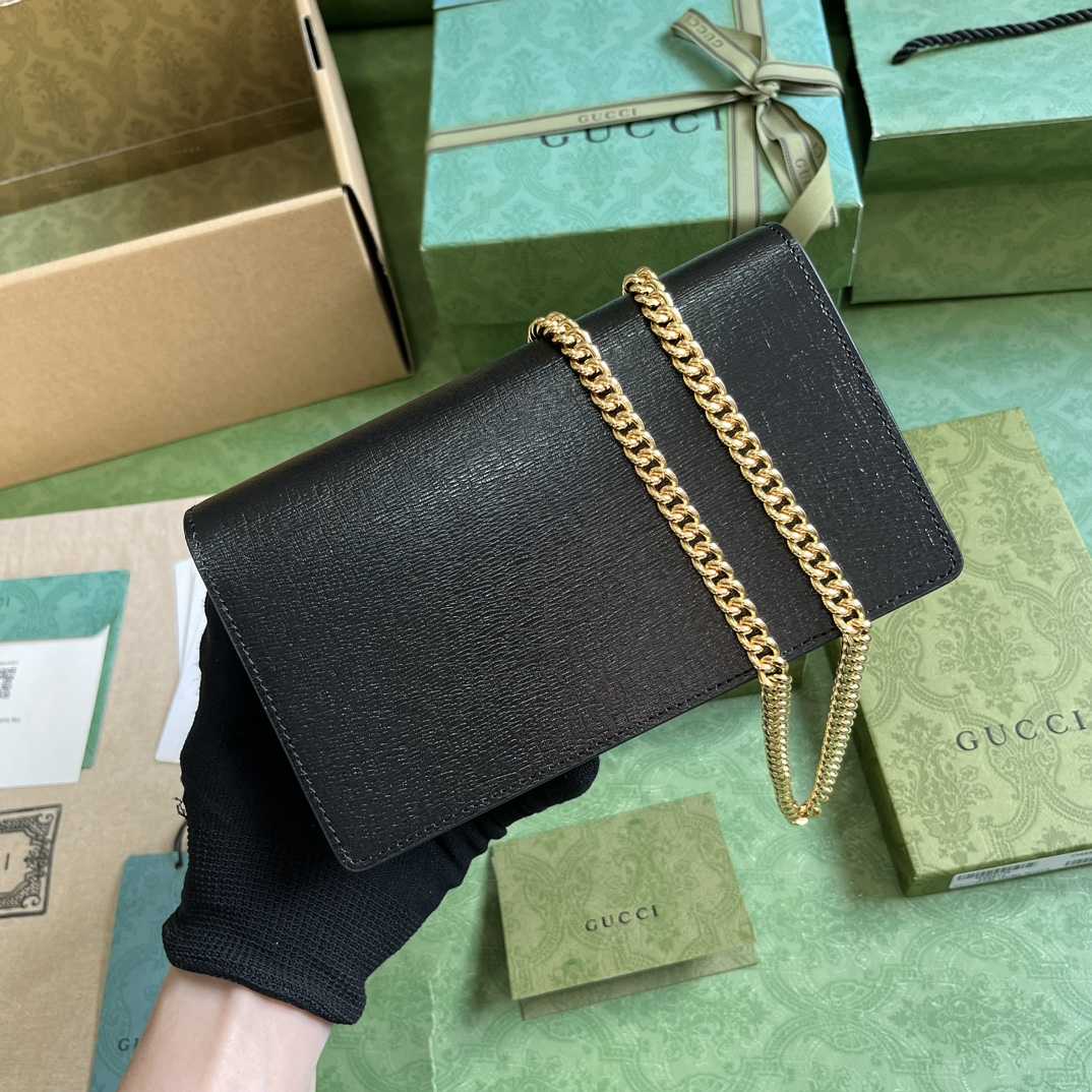 Gucci Chain Wallet With Gucci Script (12.5x 20x 4cm) - DopestKickz