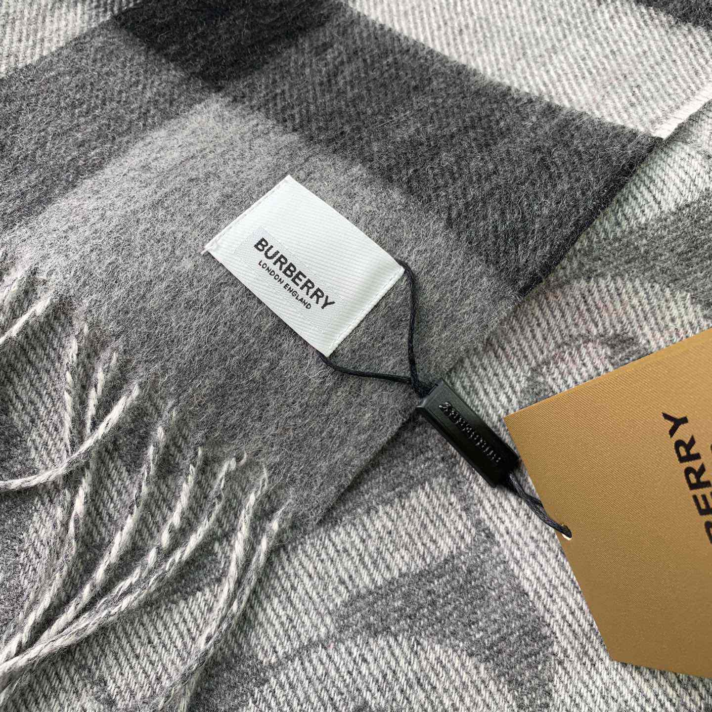 Burberry Check Cashmere Reversible Scarf - DopestKickz