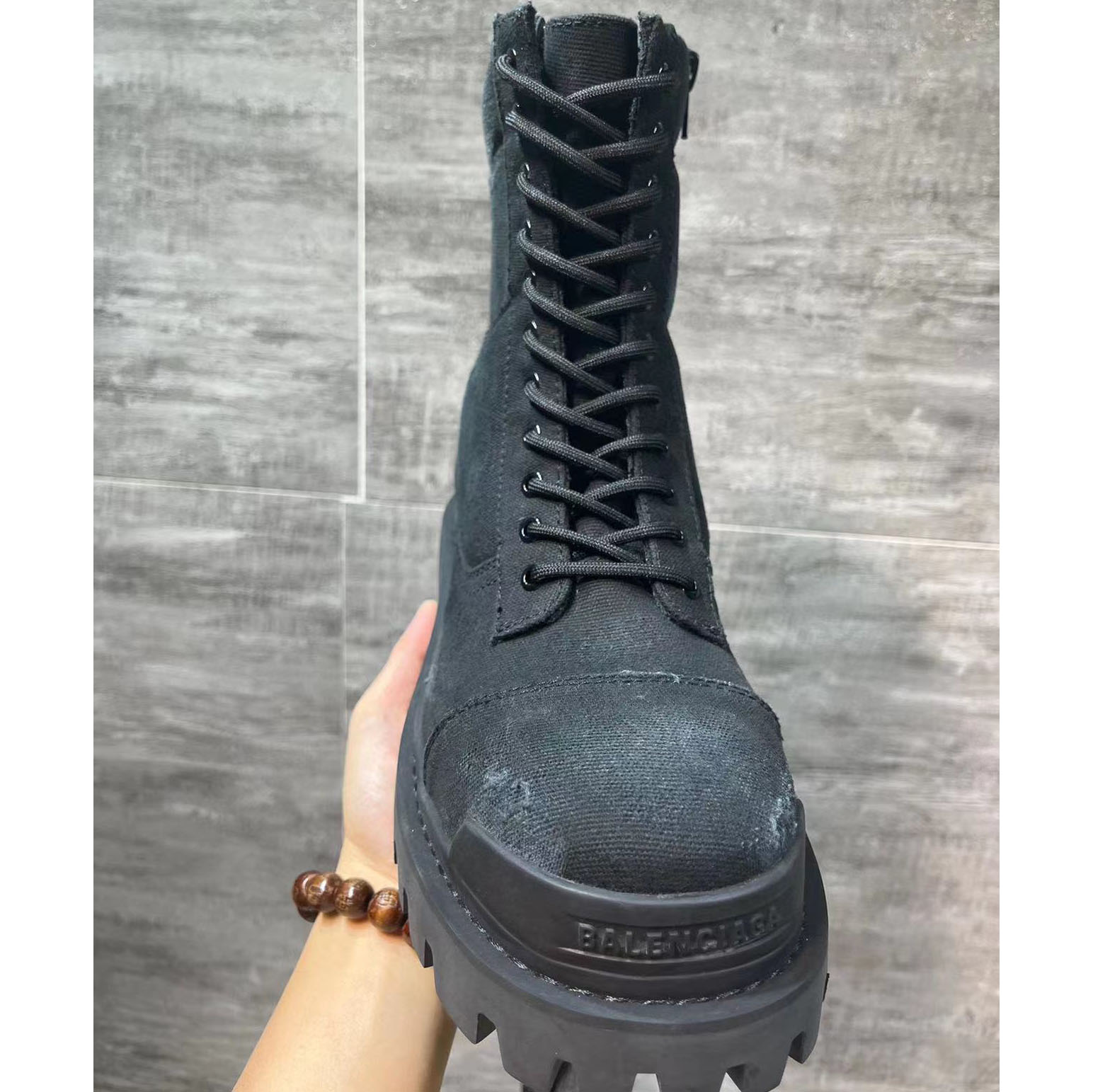 Balenciaga Men's Combat Strike 20mm Boot - DopestKickz
