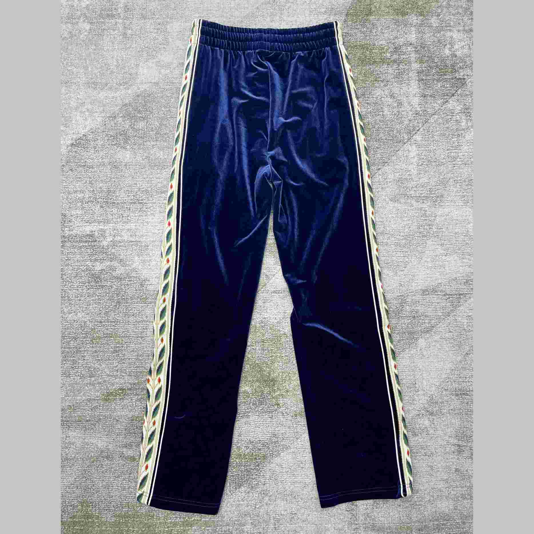 Casablanca Laurel Velour Tracksuit Bottoms - DopestKickz