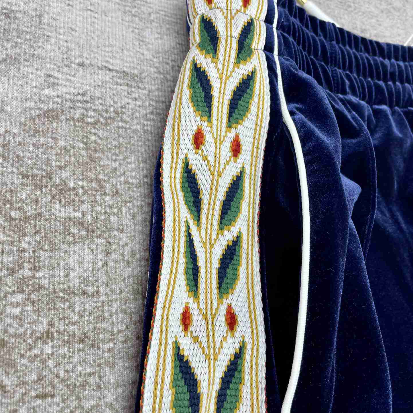 Casablanca Laurel Velour Tracksuit Bottoms - DopestKickz