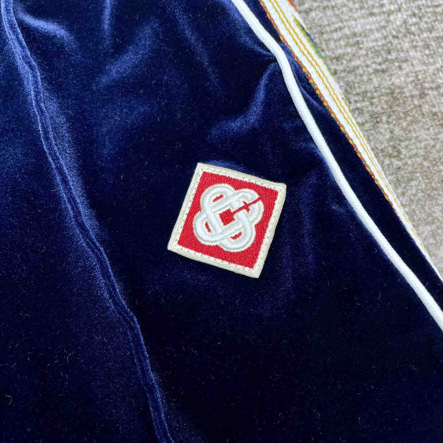 Casablanca Laurel Velour Tracksuit Bottoms - DopestKickz