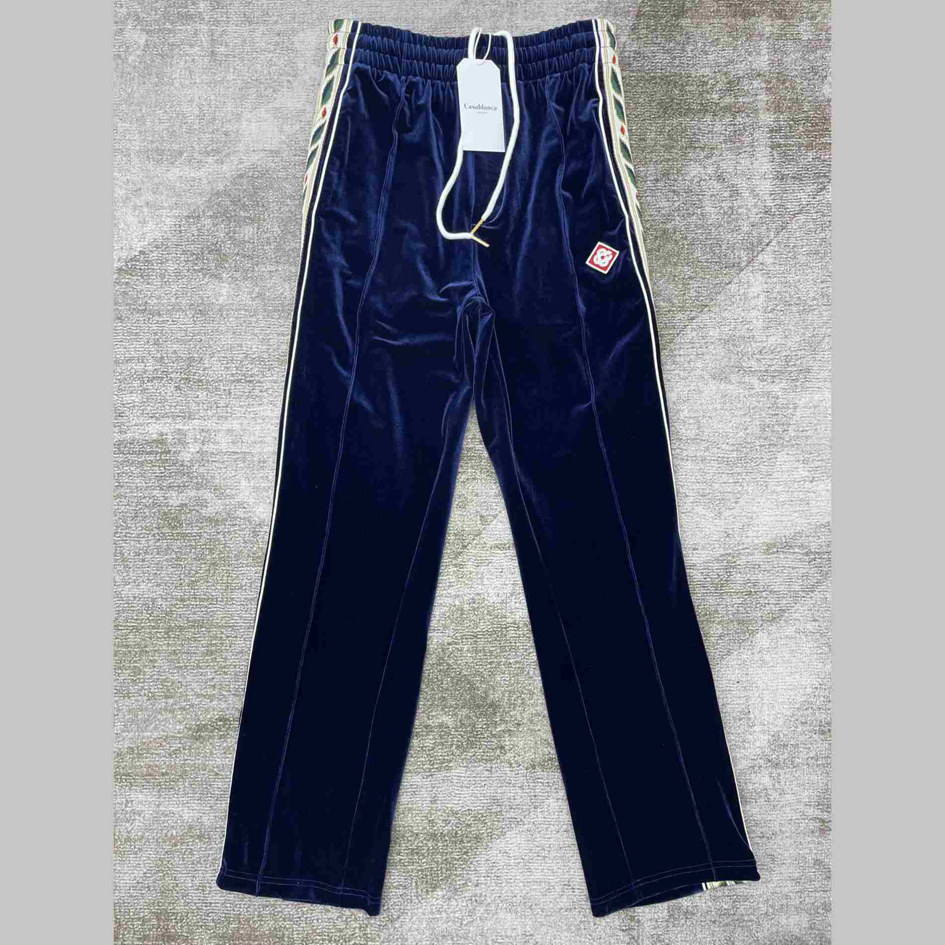 Casablanca Laurel Velour Tracksuit Bottoms - DopestKickz