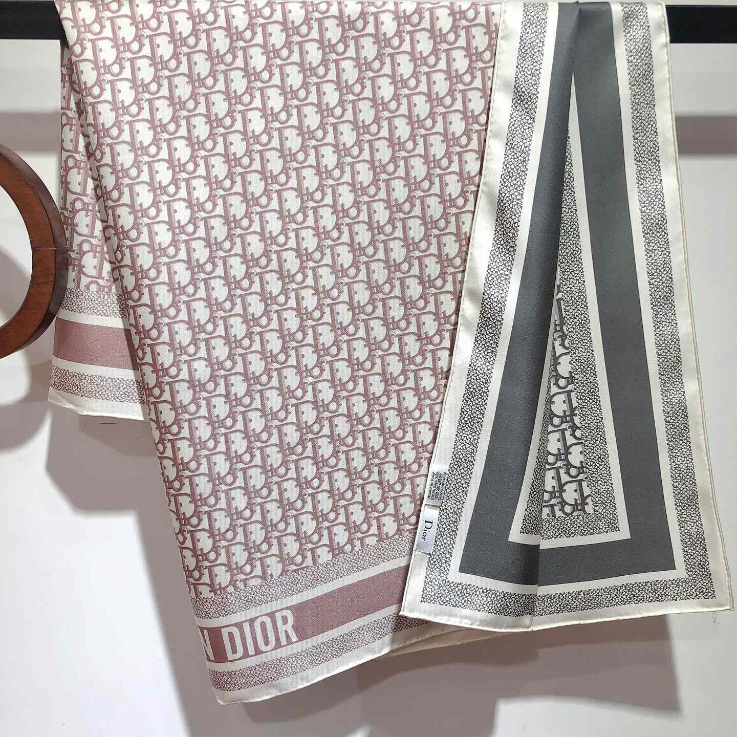 Dior Oblique Diortwin 90 Square Scarf - DopestKickz