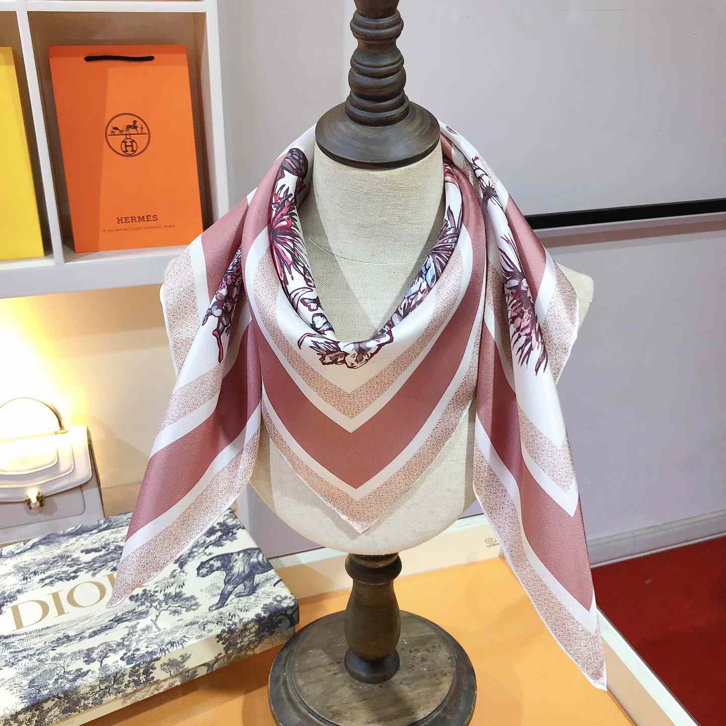 Dior Toile De Jouy Mexico 90 Square Scarf - DopestKickz