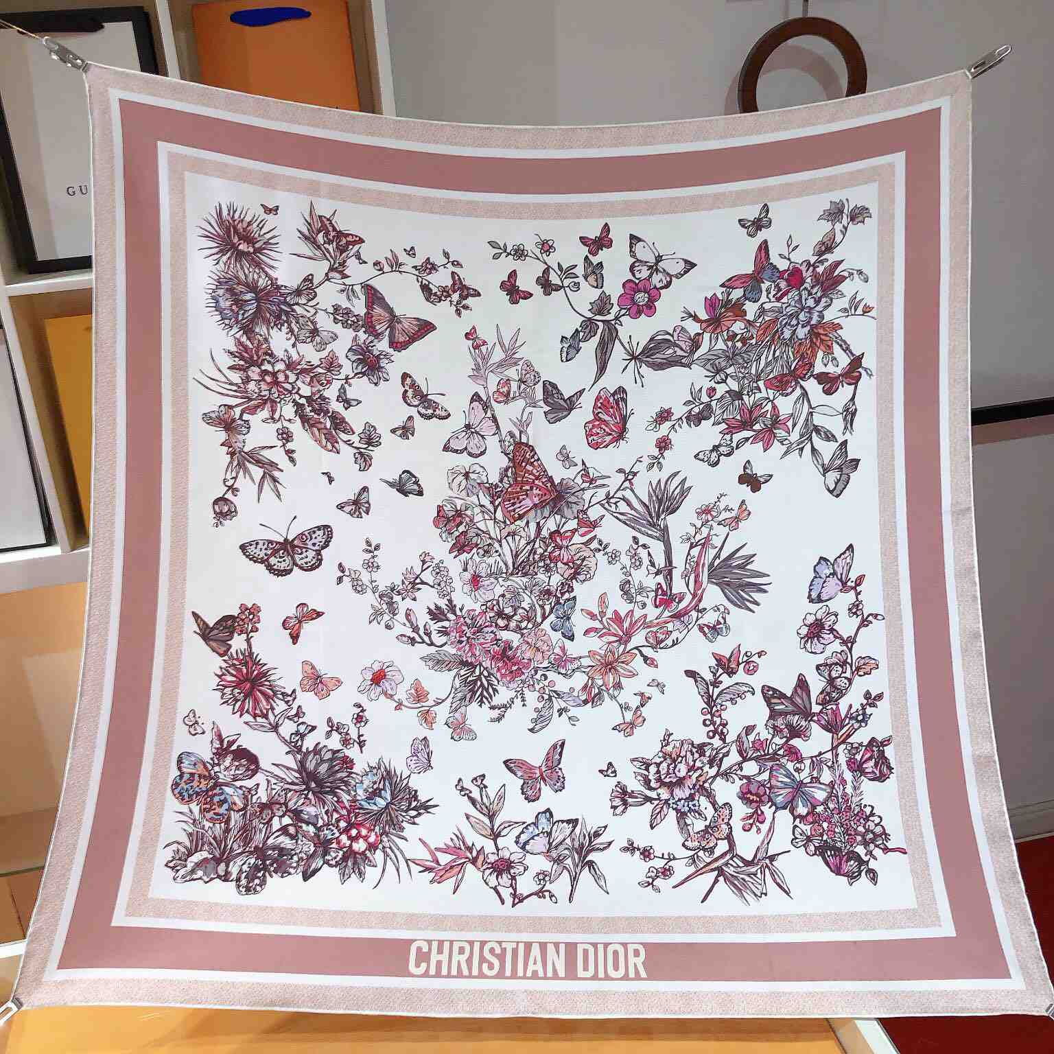 Dior Toile De Jouy Mexico 90 Square Scarf - DopestKickz