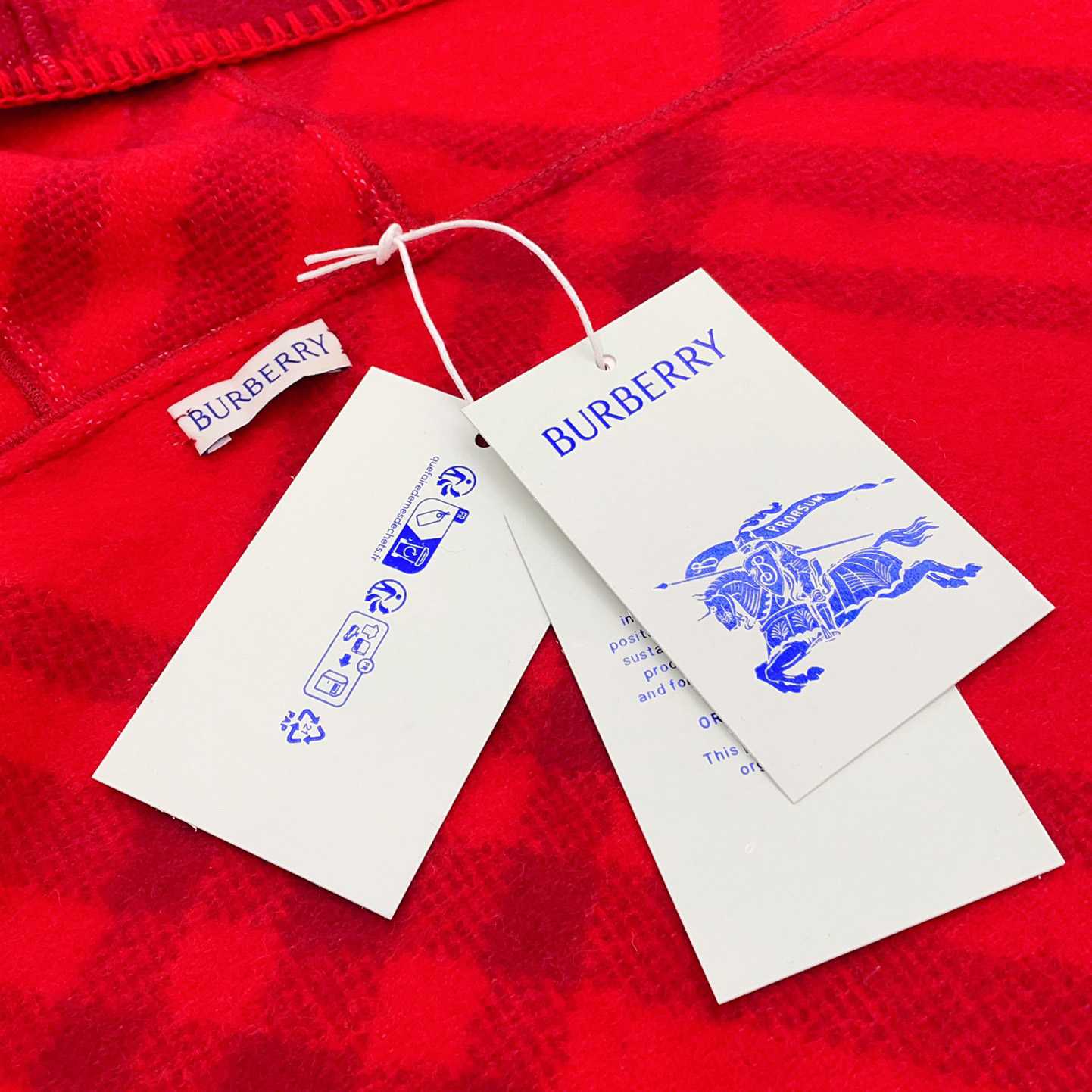 Burberry Check Wool Hooded Scarf - DopestKickz