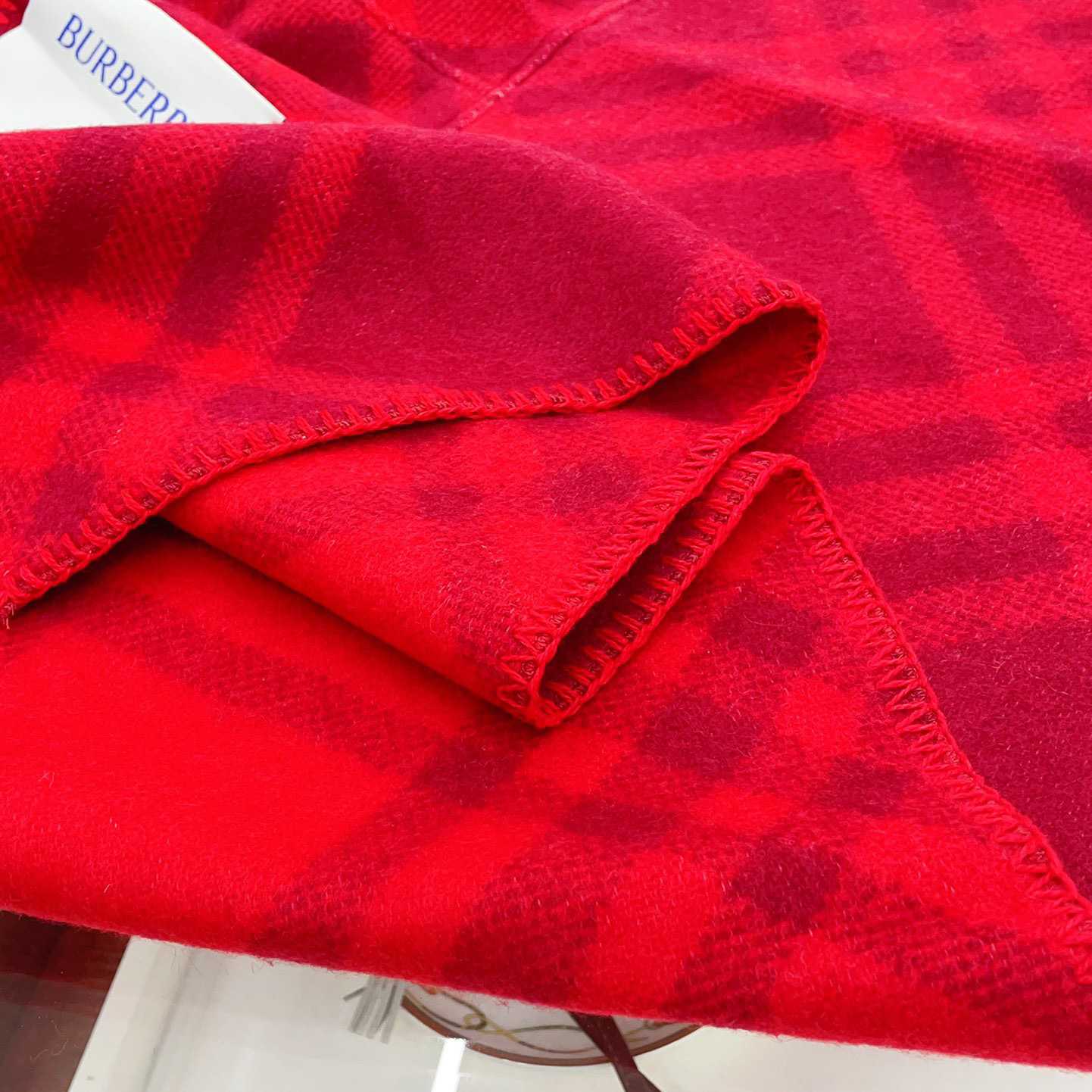 Burberry Check Wool Hooded Scarf - DopestKickz