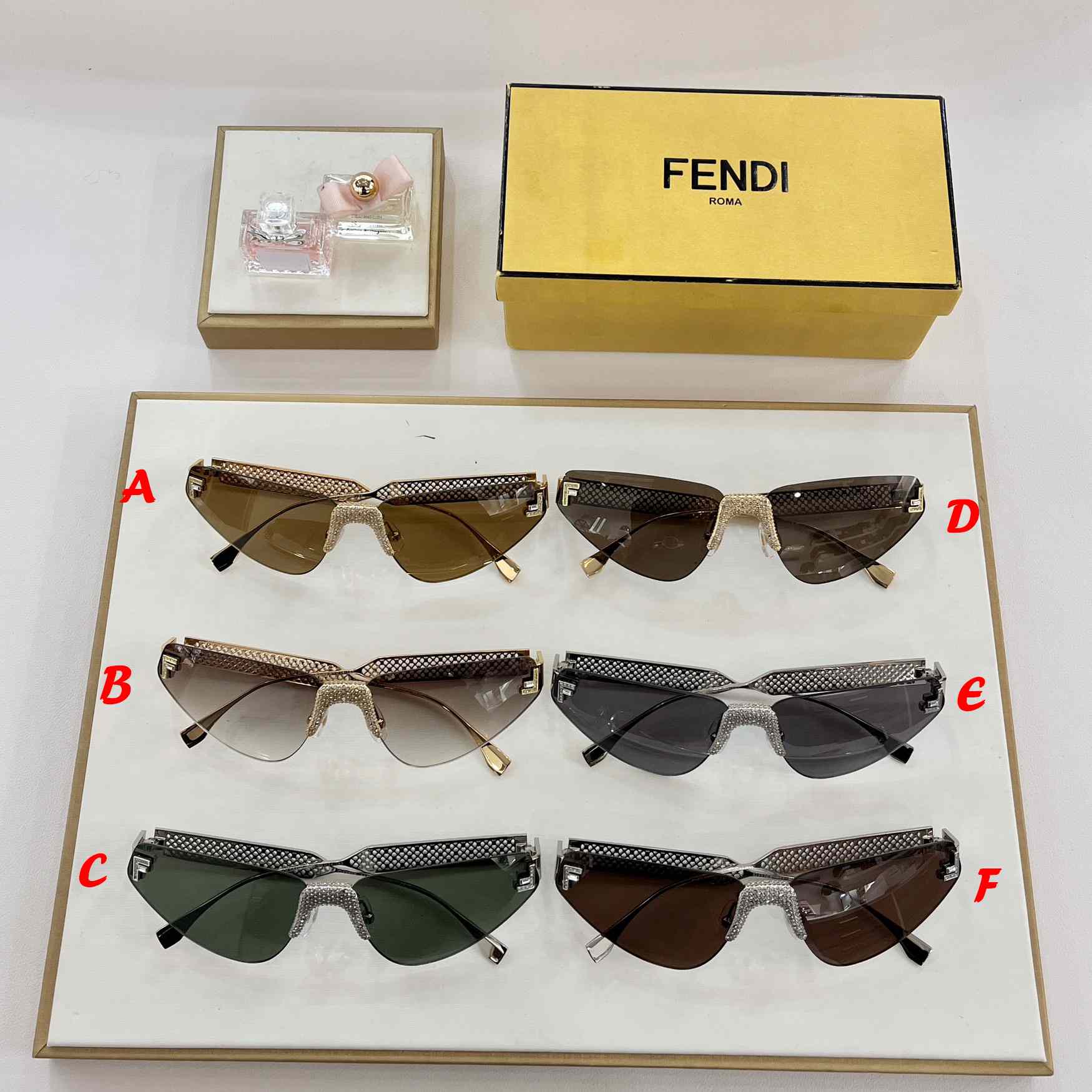 Fendi First Crystal Metal Sunglasses      FOL084V1 - DopestKickz