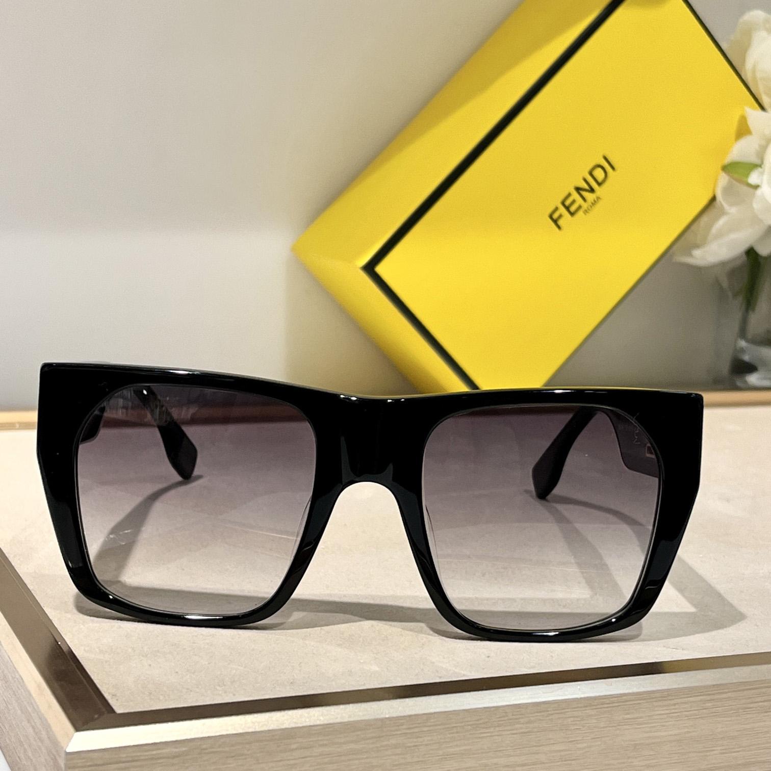 Fendi Baguette Black Acetate Sunglasses - DopestKickz
