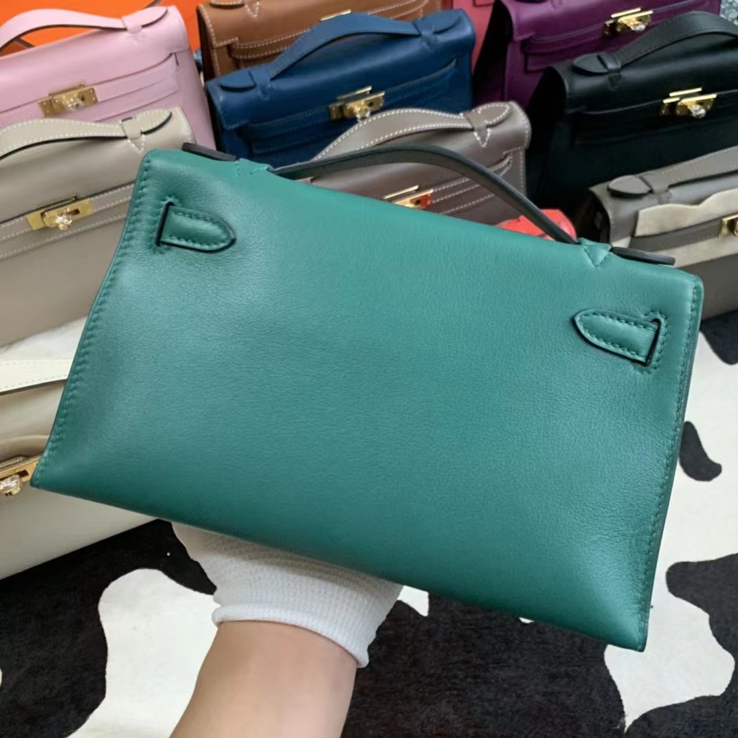 Hermes Kelly Pochette Clutch Bag   23-14-7cm - DopestKickz
