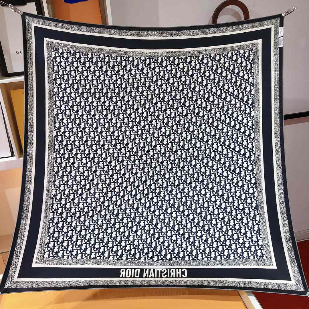 Dior Oblique Diortwin 90 Square Scarf - DopestKickz