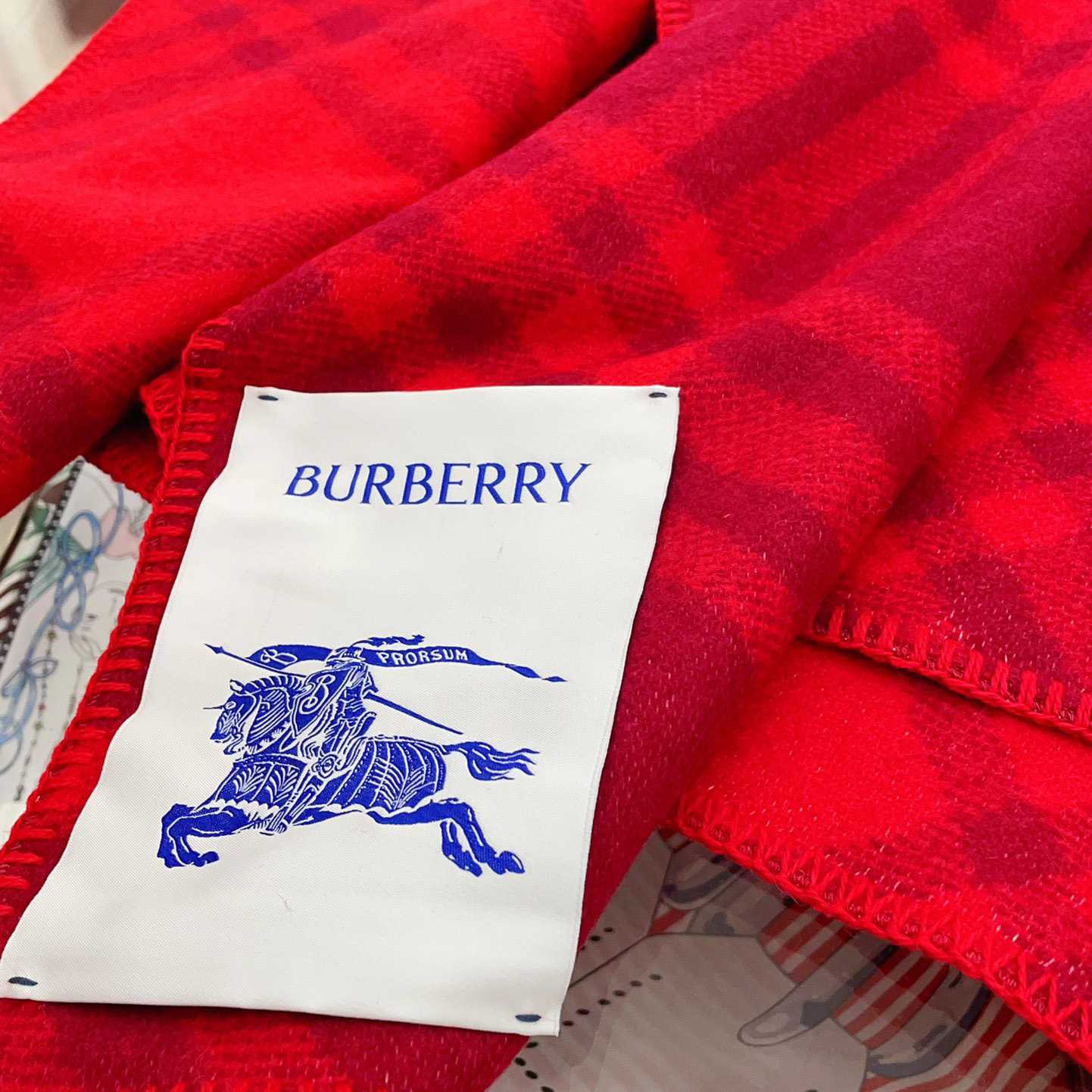 Burberry Check Wool Blanket Cape - DopestKickz