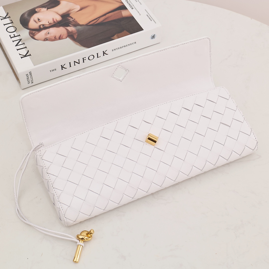 Bottega Veneta Long Clutch Andiamo With Handle - DopestKickz