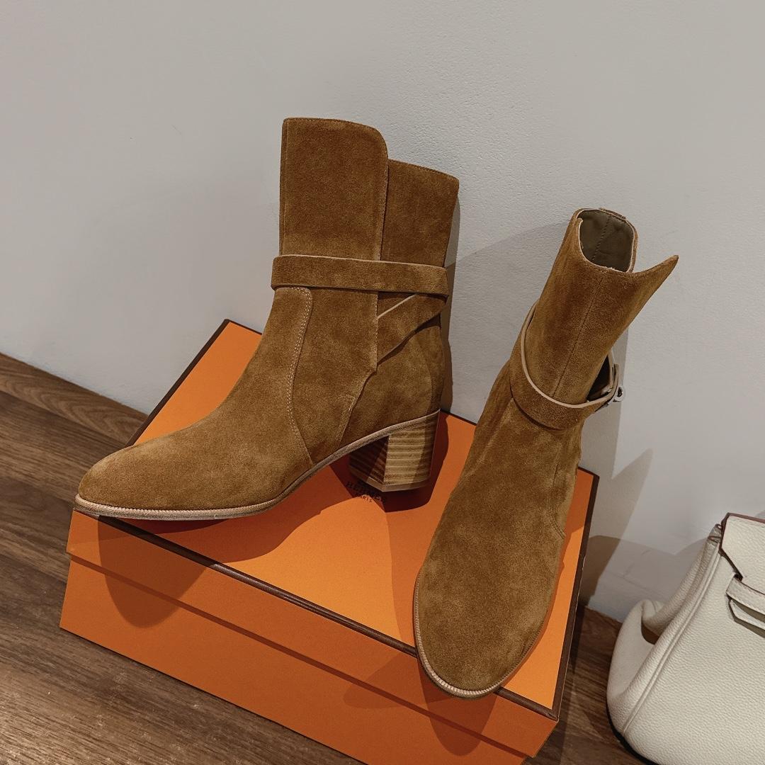 Hermes Frenchie 50 Ankle Boot - DopestKickz