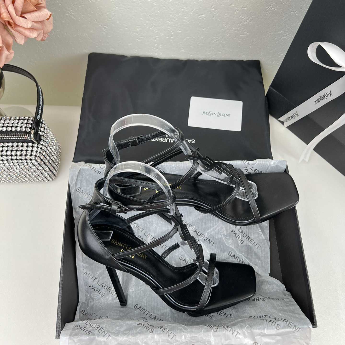Saint Laurent Cassandra Sandals - DopestKickz