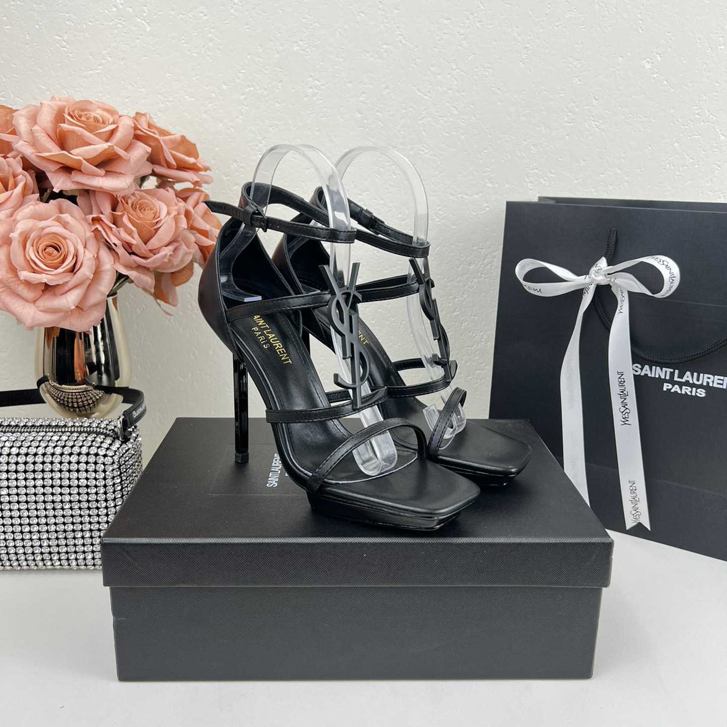Saint Laurent Cassandra Sandals - DopestKickz