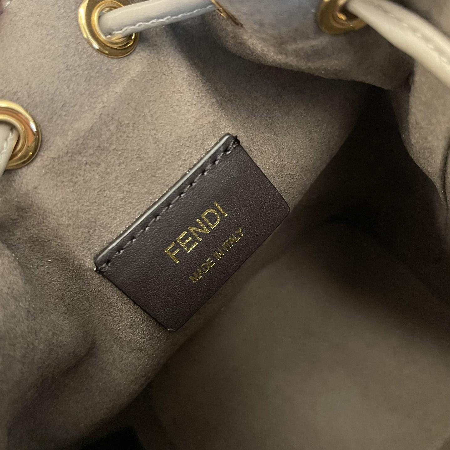 Fendi Mini Mon Tresor Ff Canvas Bag (18-12-10cm) - DopestKickz