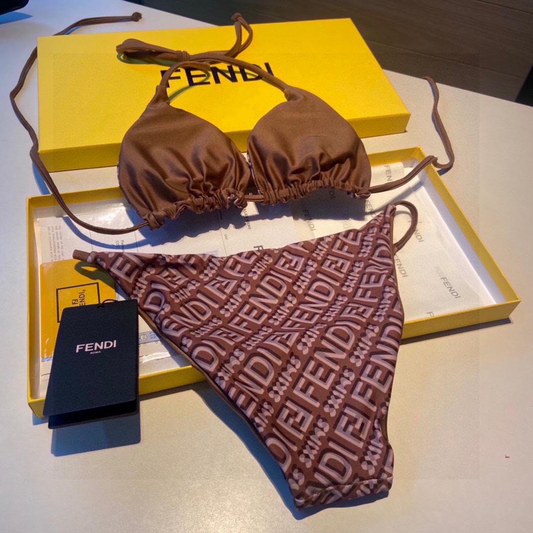 Fendi Logo Two-Pieces Bikini - DopestKickz