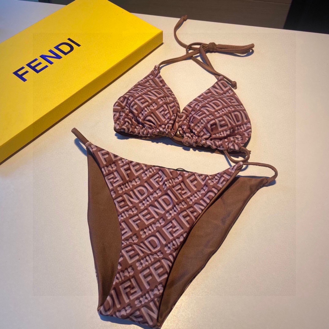Fendi Logo Two-Pieces Bikini - DopestKickz