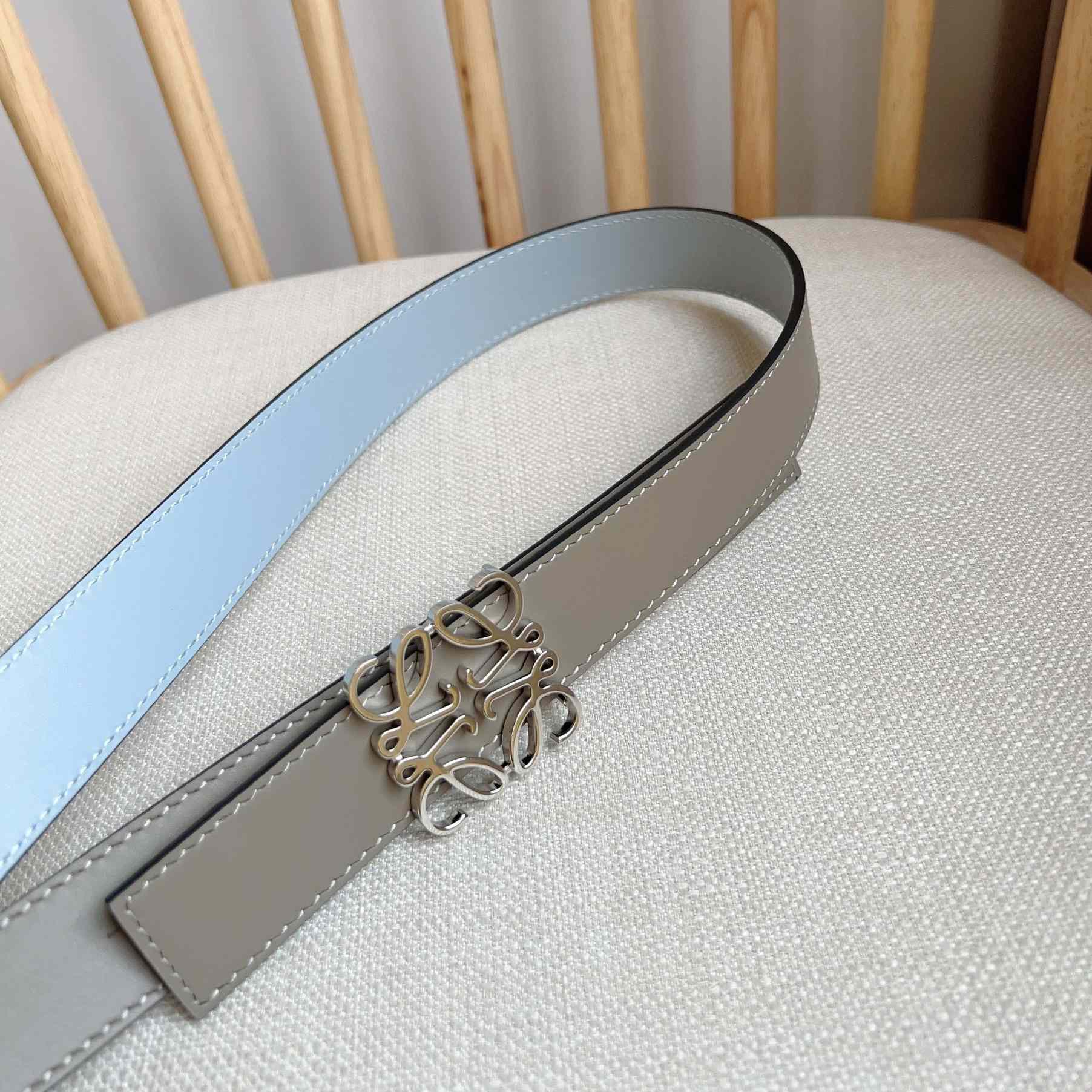 Loewe Reversible Anagram Belt In Smooth Calfskin - DopestKickz