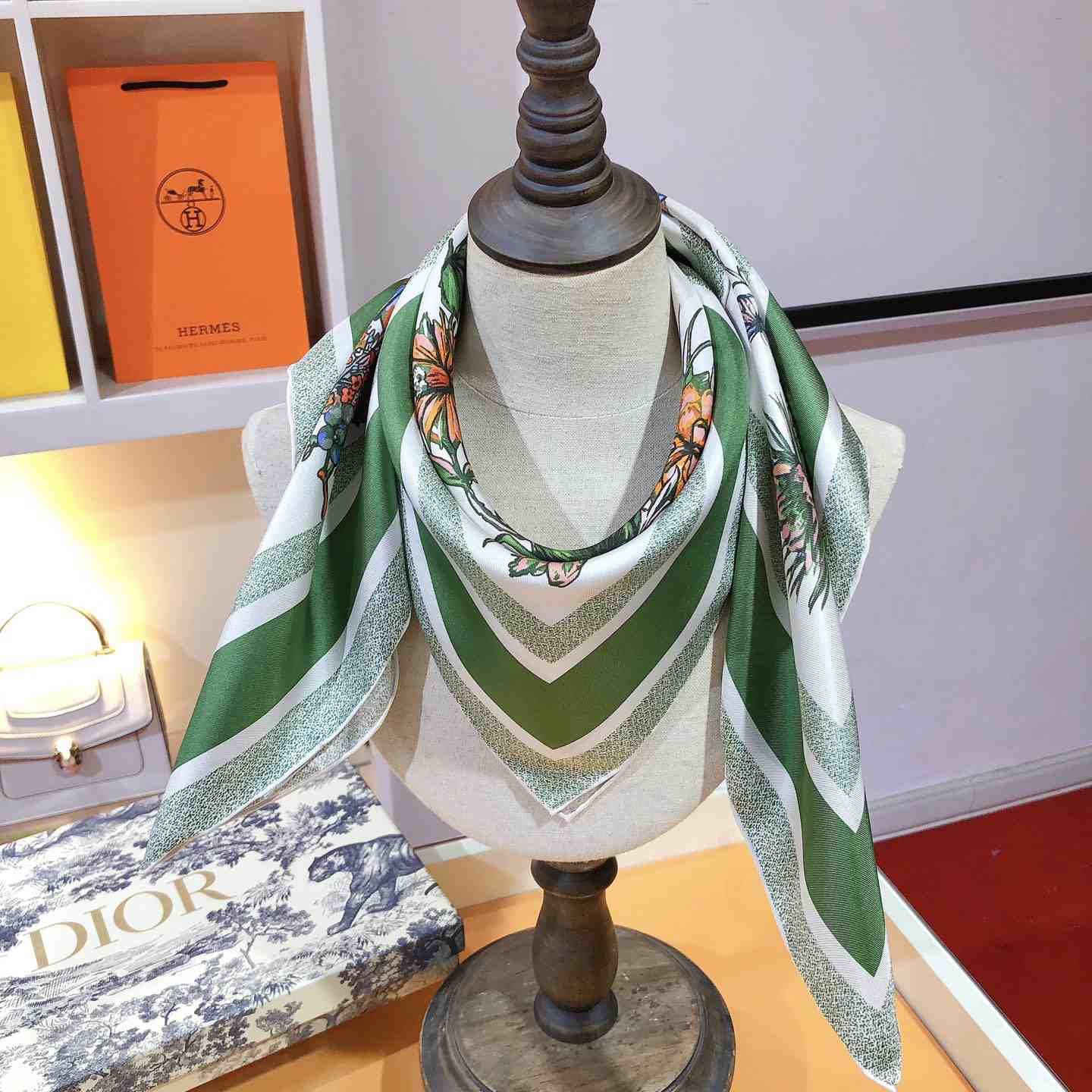 Dior Toile De Jouy Mexico 90 Square Scarf - DopestKickz