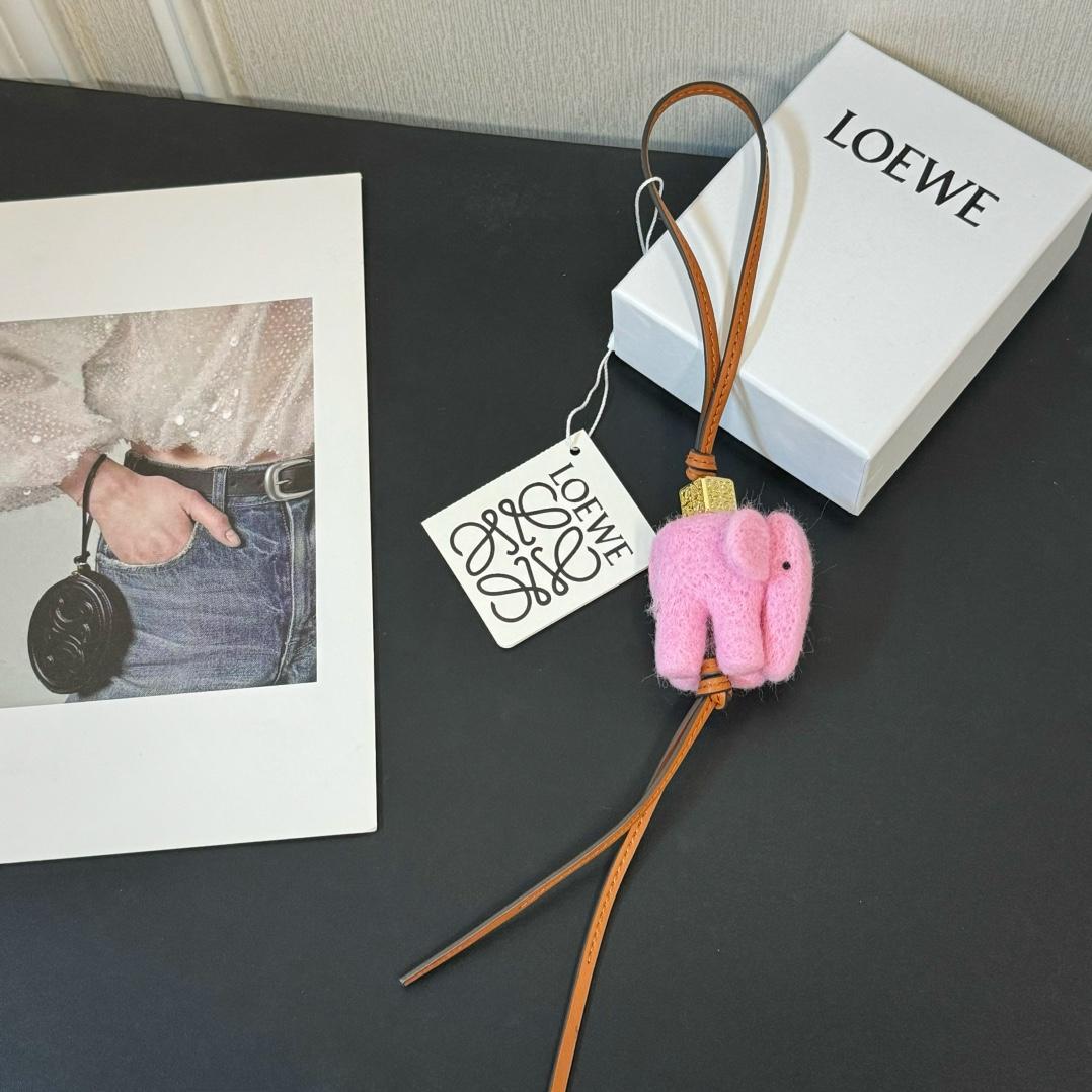Loewe Elephant Charm In Felt And Calfskin - DopestKickz