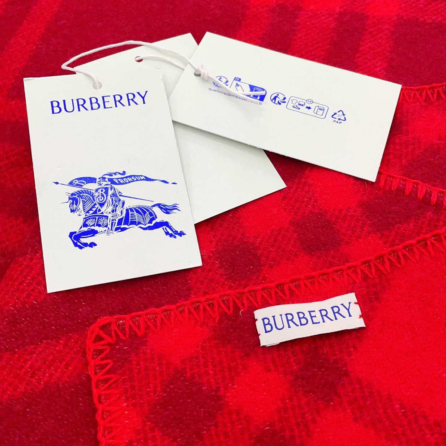 Burberry Check Wool Scarf - DopestKickz