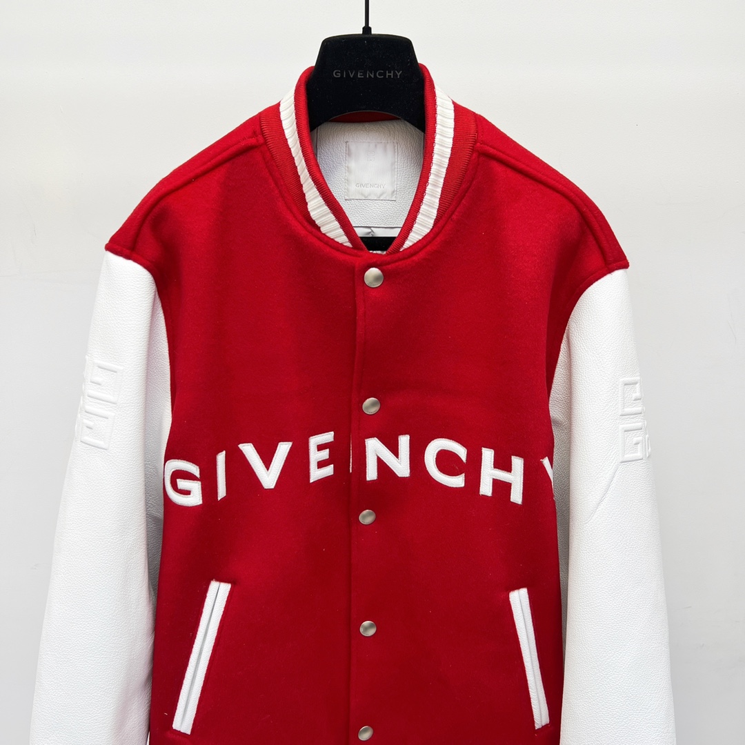 Givenchy Varsity Jacket In Wool And Leather - DopestKickz