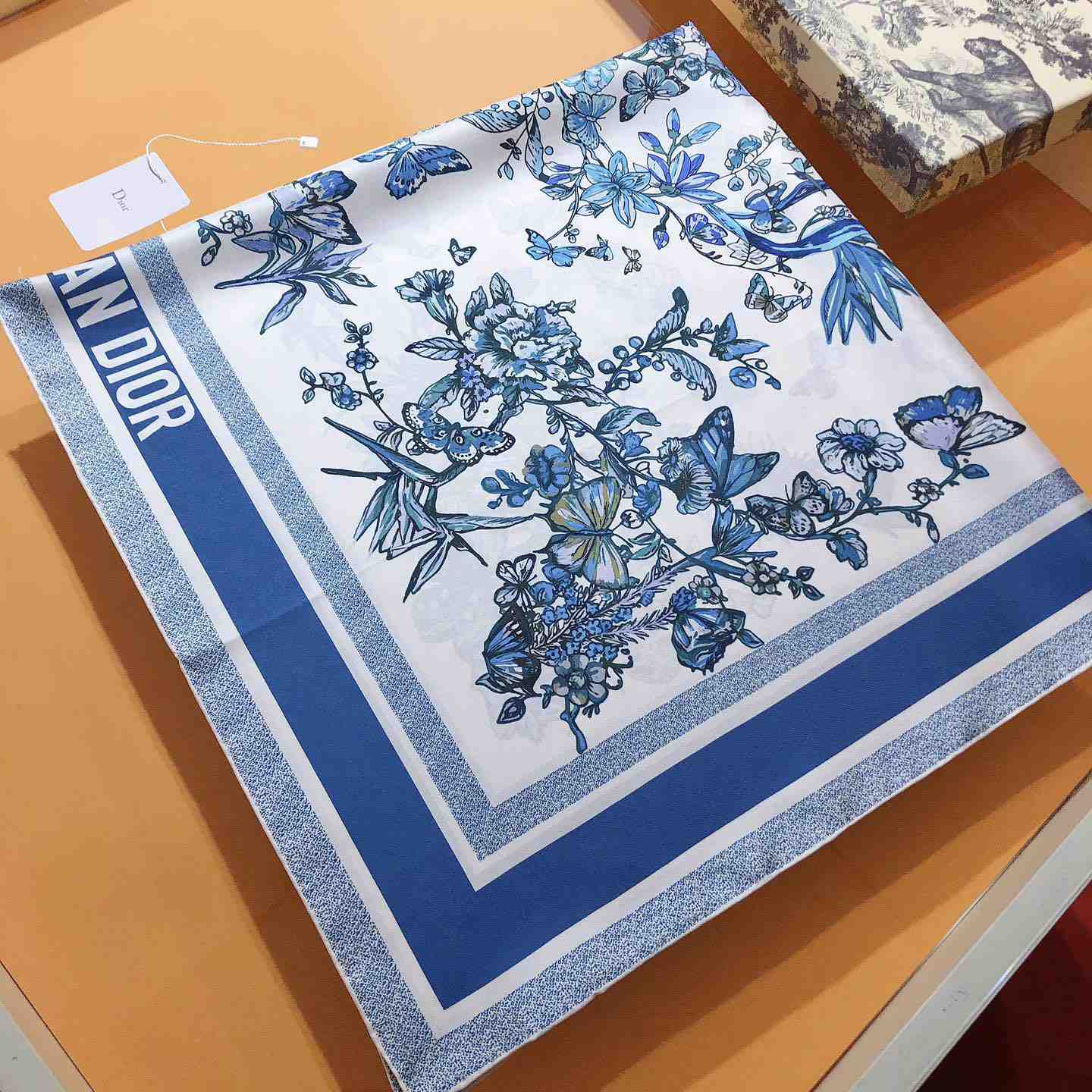 Dior Toile De Jouy Mexico 90 Square Scarf - DopestKickz