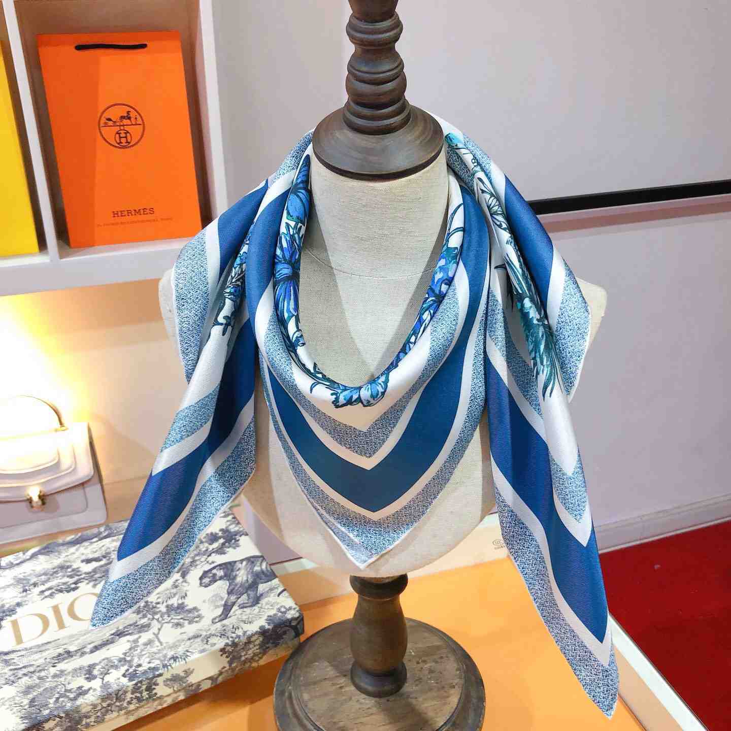 Dior Toile De Jouy Mexico 90 Square Scarf - DopestKickz