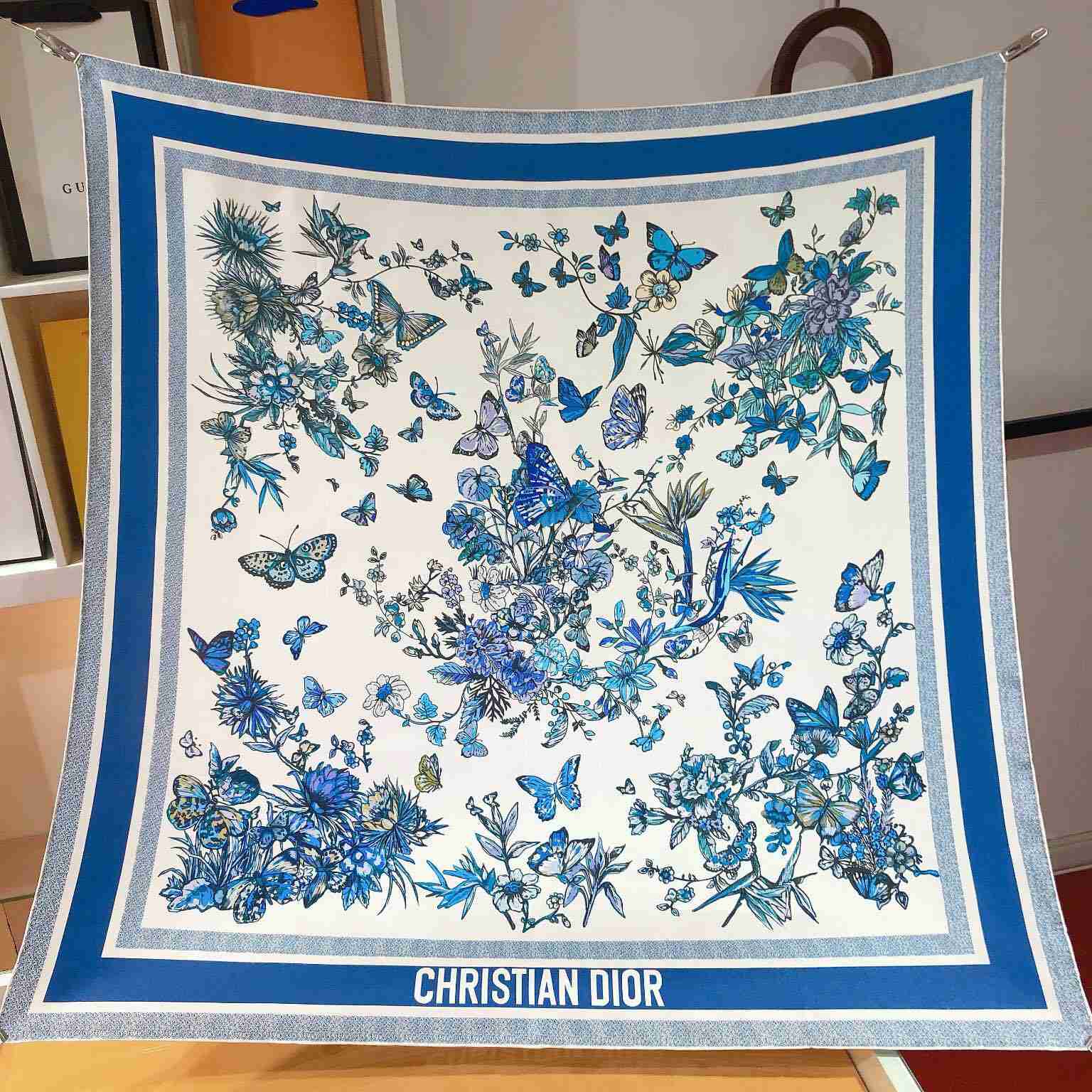 Dior Toile De Jouy Mexico 90 Square Scarf - DopestKickz