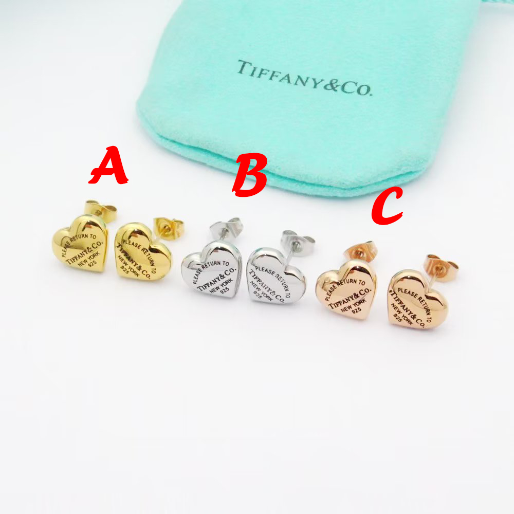 Tiffany&CO Full Heart Earrings - DopestKickz