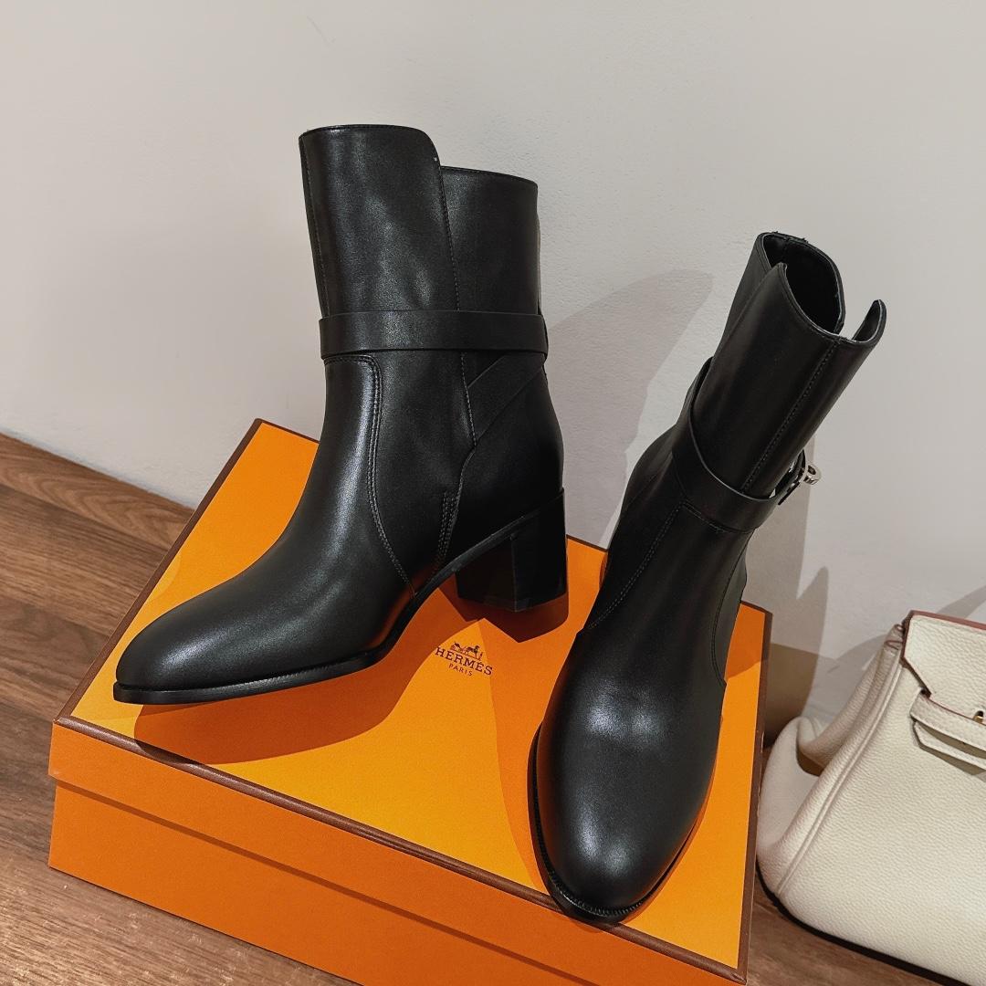Hermes Frenchie 50 Ankle Boot - DopestKickz