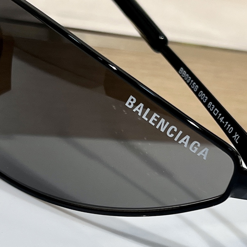 Balenciaga Razor Cat Sunglasses In Black - DopestKickz
