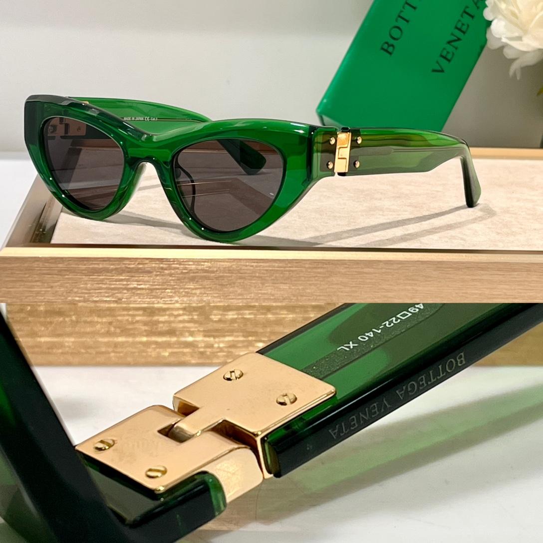 Bottega Veneta Angle Acetate Cat Eye Sunglasses - DopestKickz
