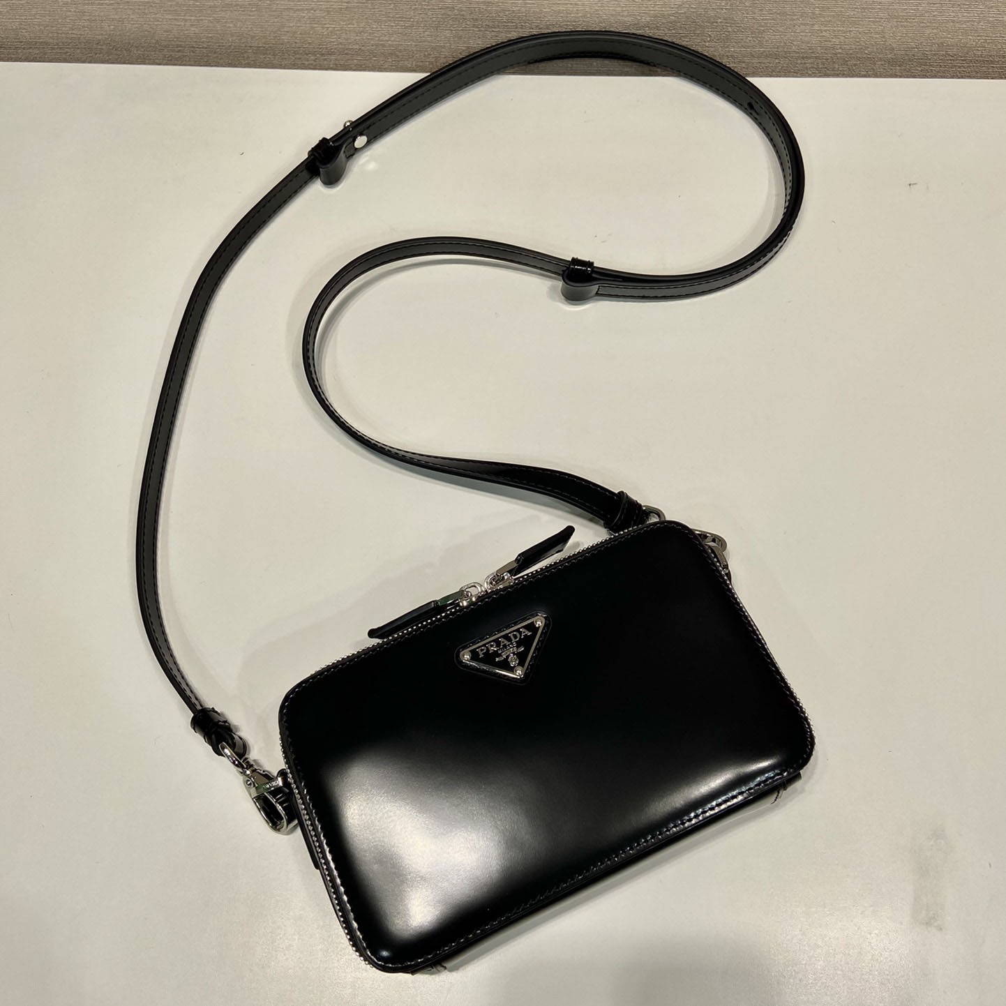 Prada Brique Brushed Leather Bag - DopestKickz