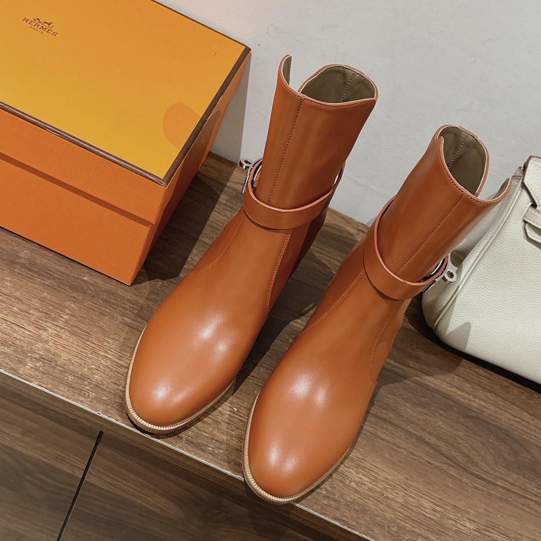 Hermes Frenchie 50 Ankle Boot - DopestKickz