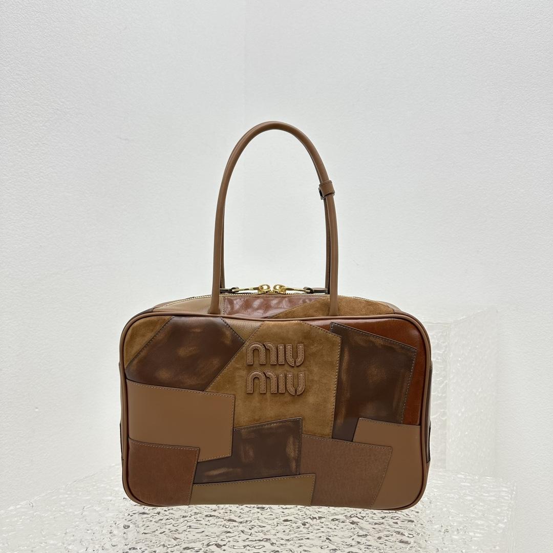 Miu Miu Leather Patchwork Bag - DopestKickz