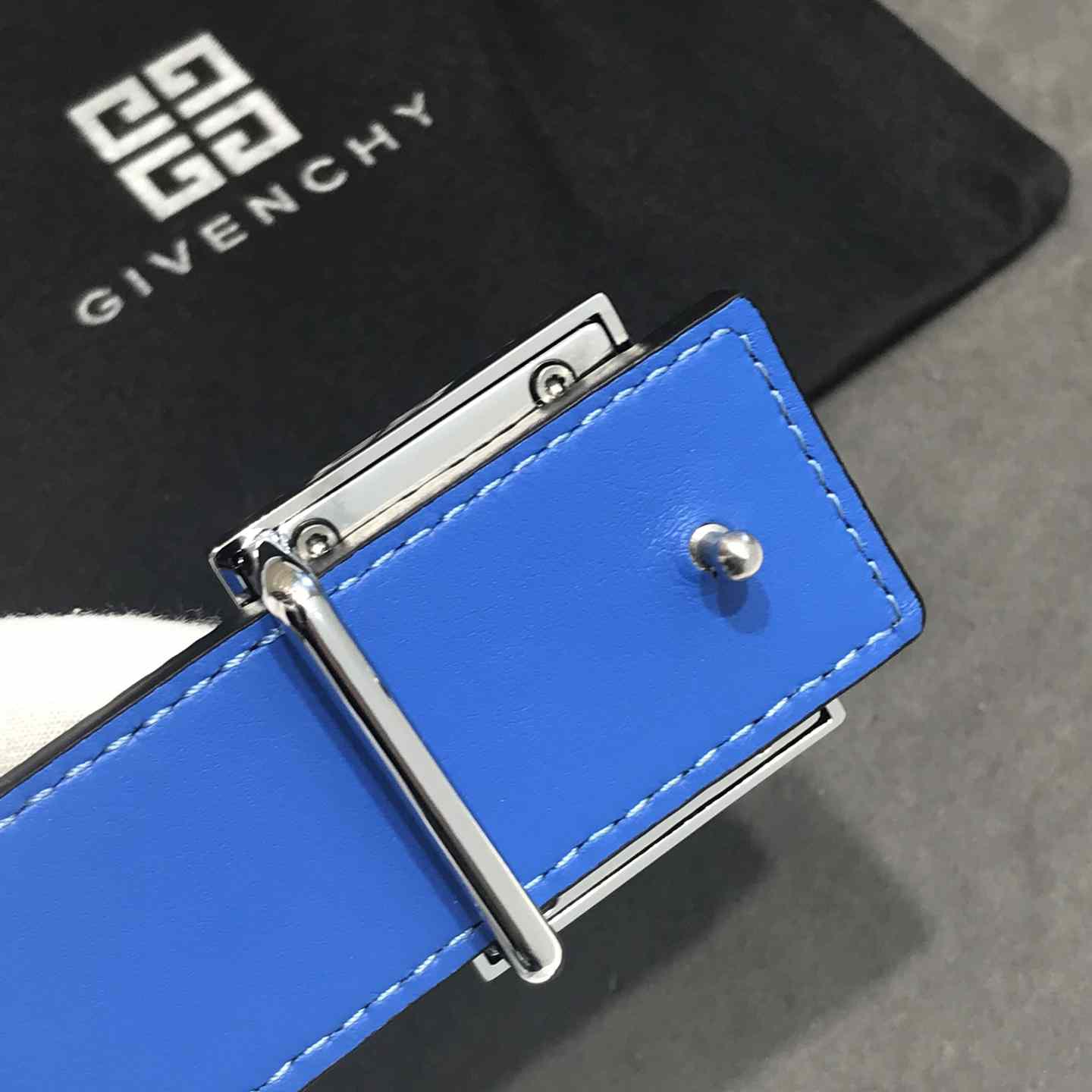 Givenchy 4G Reversible Belt In Leather And 4G Coated Canvas - DopestKickz