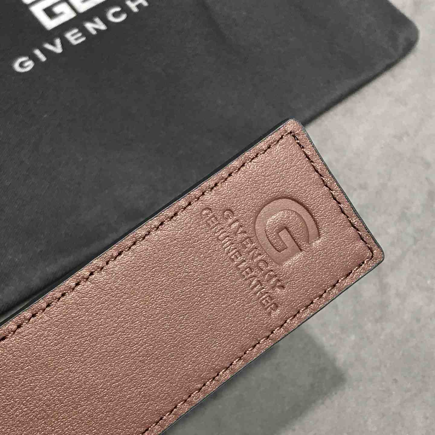 Givenchy 4G Reversible Belt In Leather  - DopestKickz
