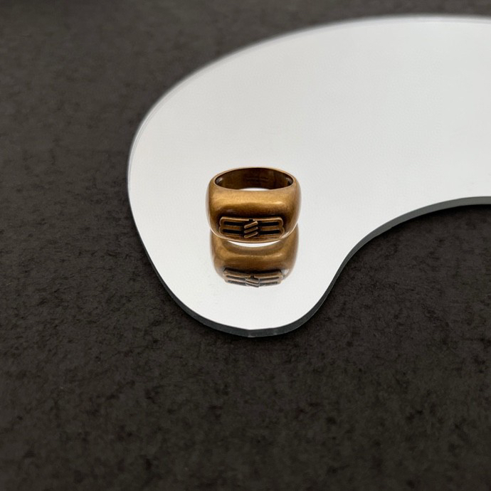 Balenciaga Icon Signet Ring  - DopestKickz