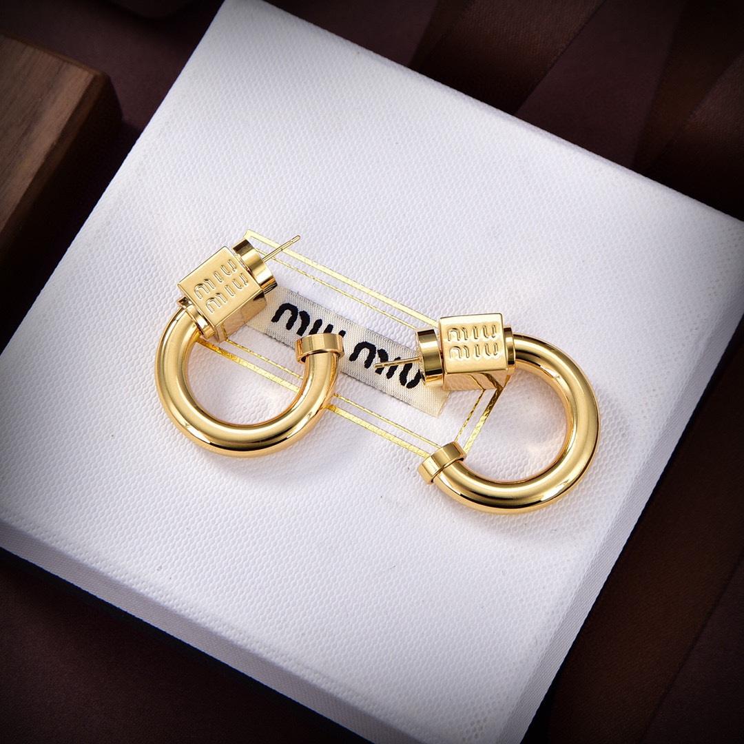 Miu Miu Metal Earrings - DopestKickz