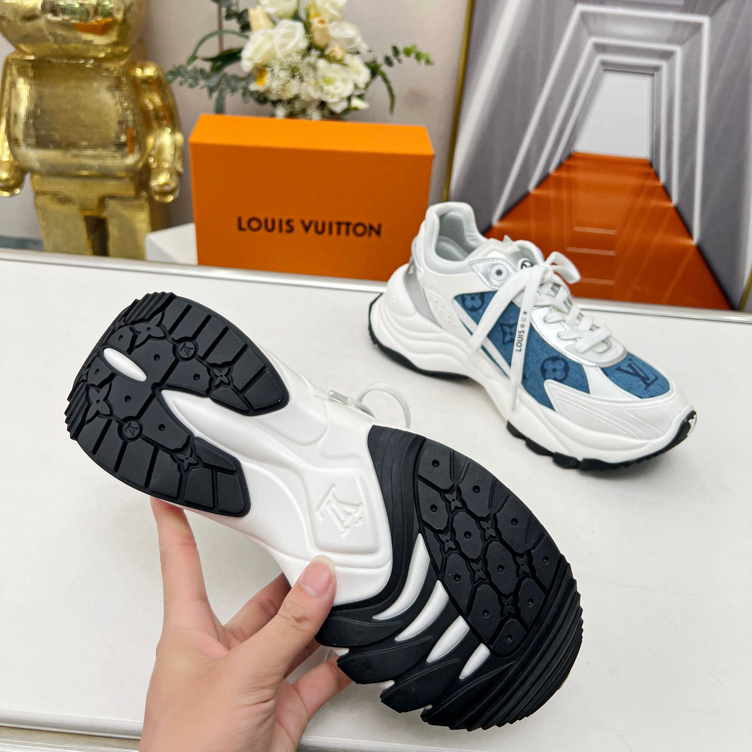 Louis Vuitton Run 55 Sneaker               1ABHQK - DopestKickz