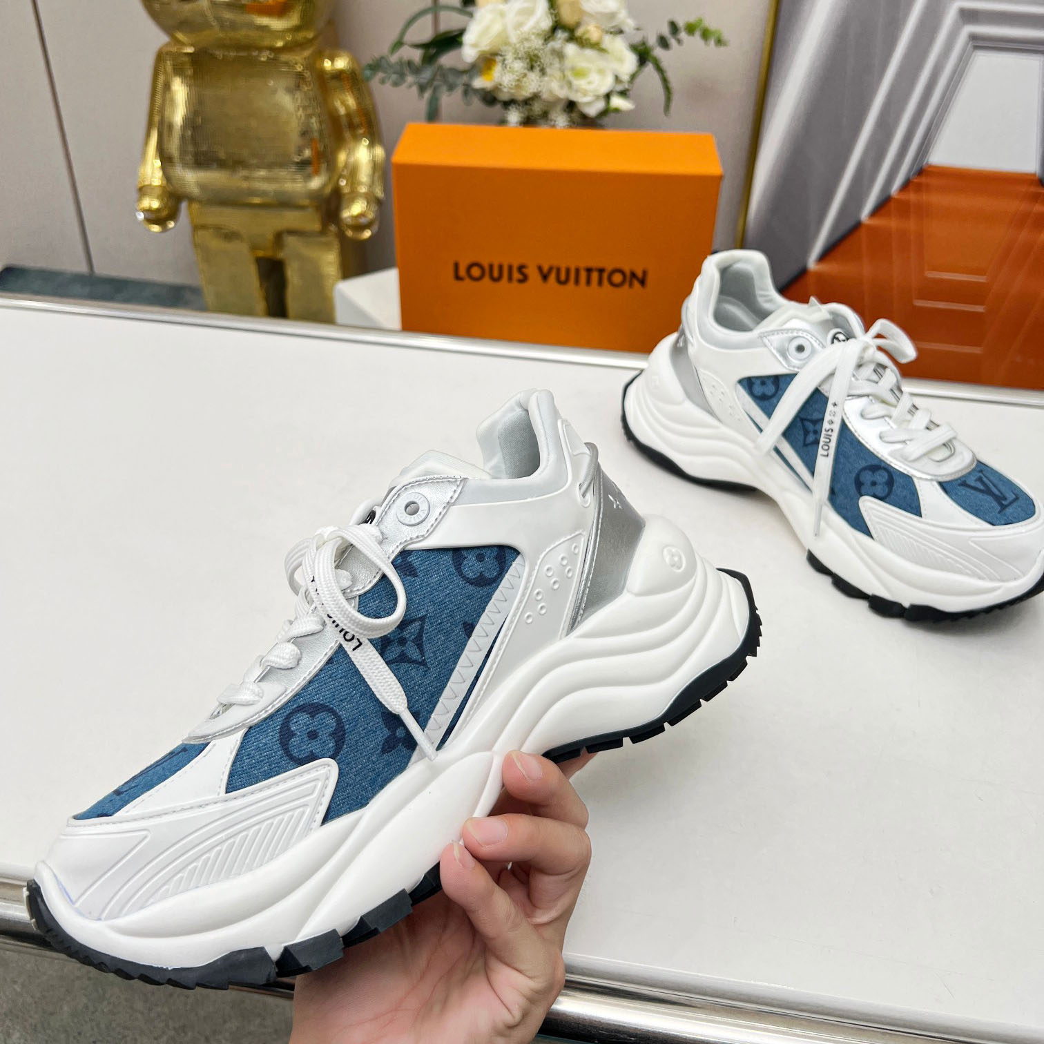 Louis Vuitton Run 55 Sneaker               1ABHQK - DopestKickz